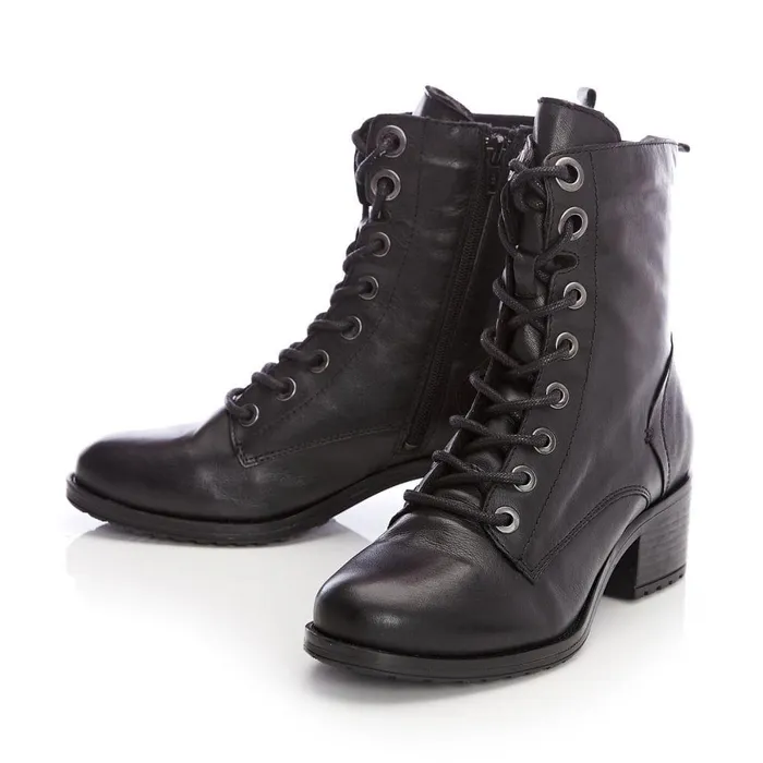 Women Moda In Pelle MidCalf Boots Bezzie Black Leather