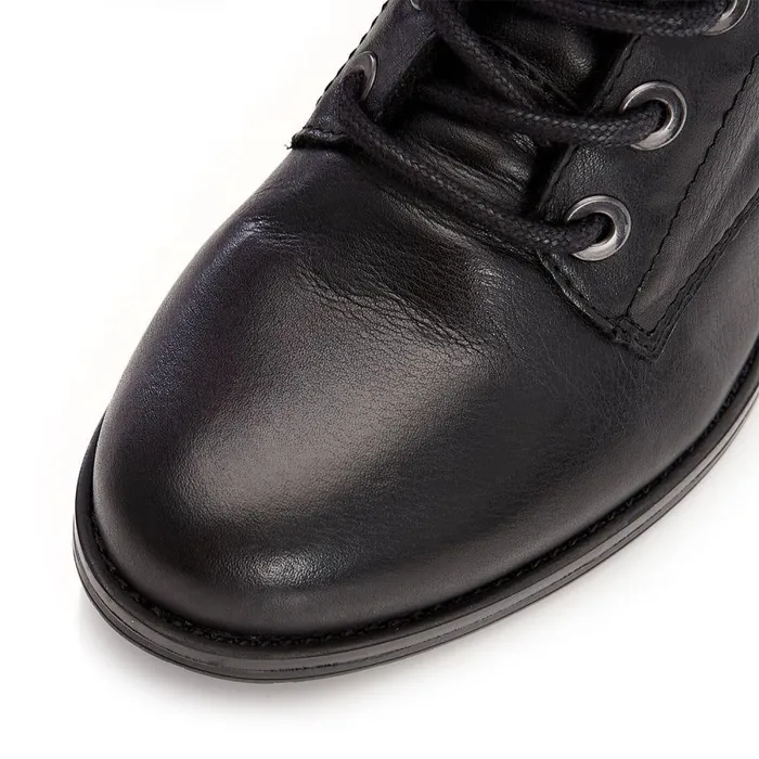 Women Moda In Pelle MidCalf Boots Bezzie Black Leather