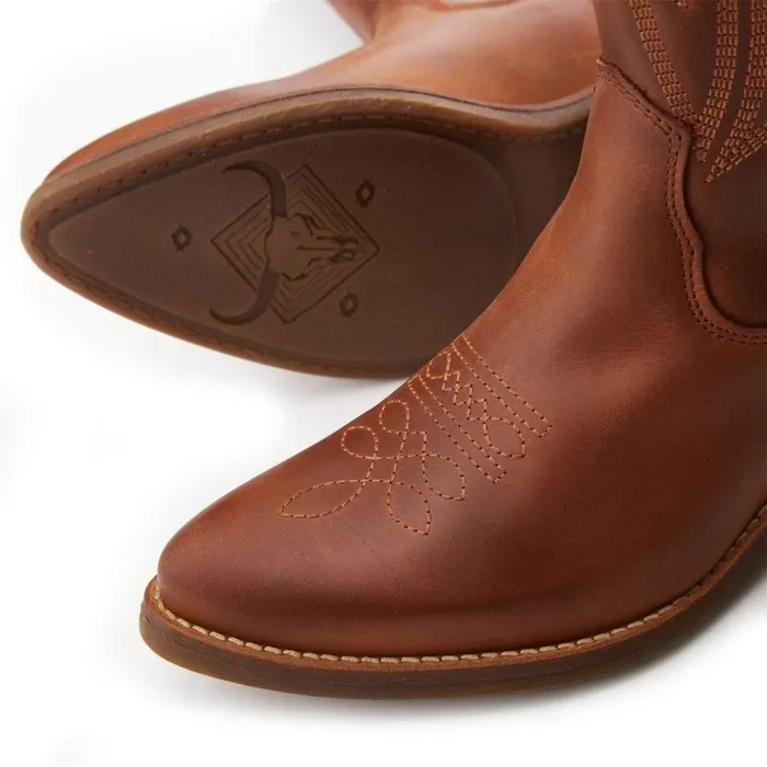 Women Moda In Pelle MidCalf Boots Fanntine Taupe Leather