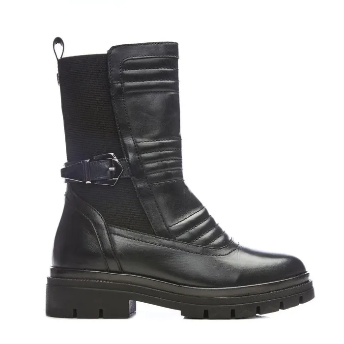 Women Moda In Pelle MidCalf Boots Raelyn Black Leather