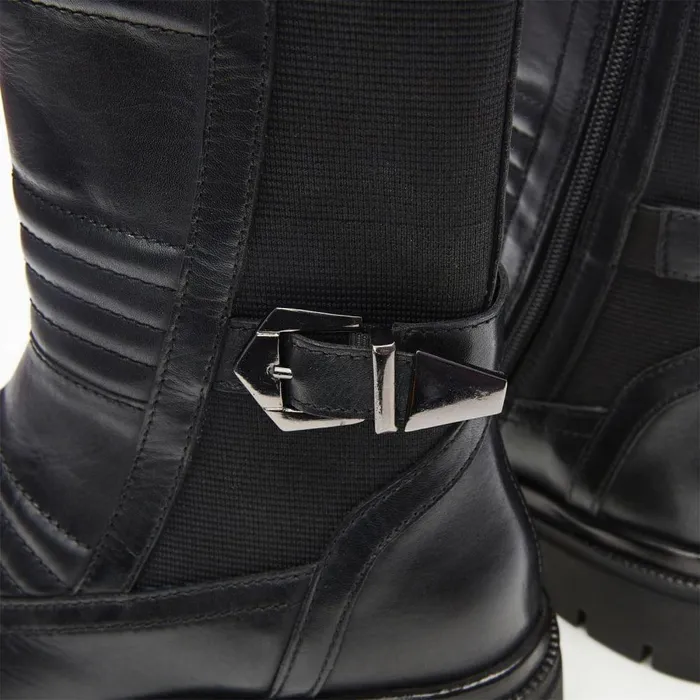 Women Moda In Pelle MidCalf Boots Raelyn Black Leather