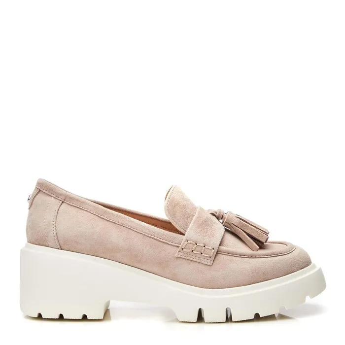 Women Moda In Pelle Mid Heel Shoes Feyre Stone Suede