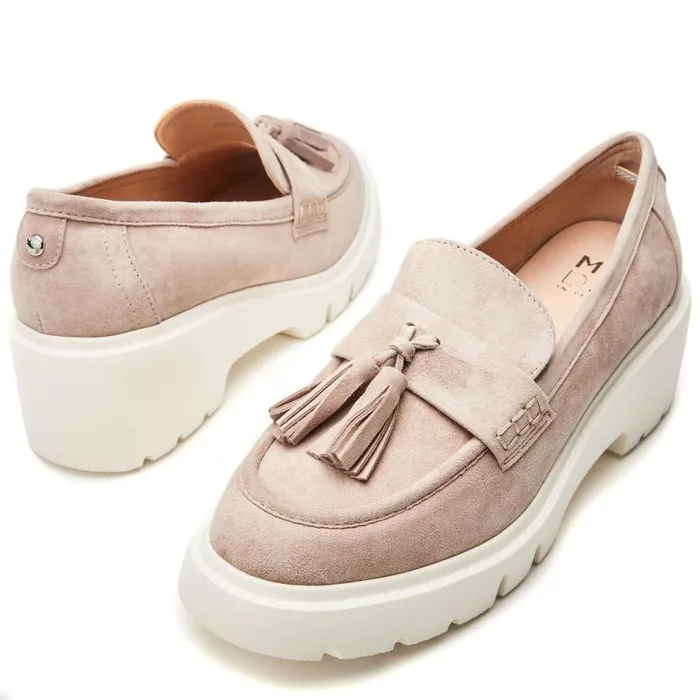 Women Moda In Pelle Mid Heel Shoes Feyre Stone Suede