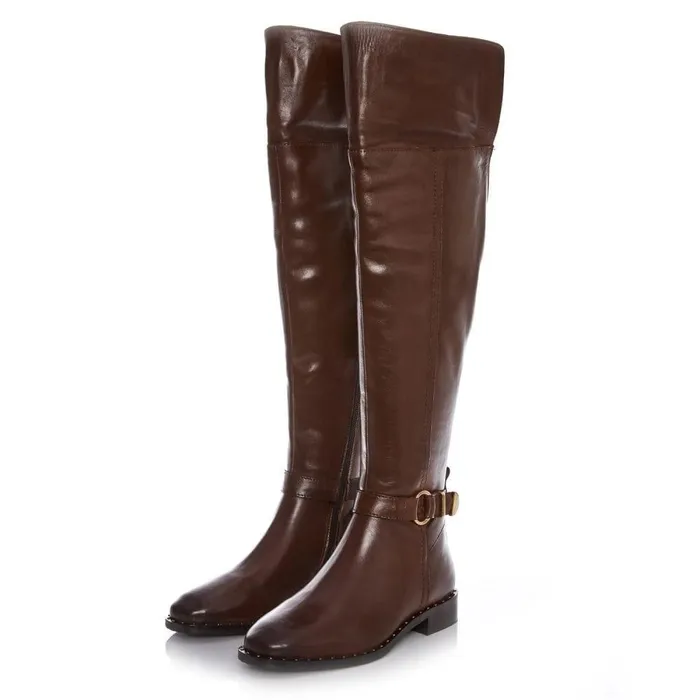 Women Moda In Pelle Over The Knee Boots Tori Tan Leather