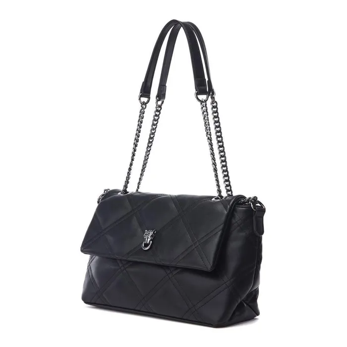 Women Moda In Pelle Shoulder Bags Bea Bag Black Porvair