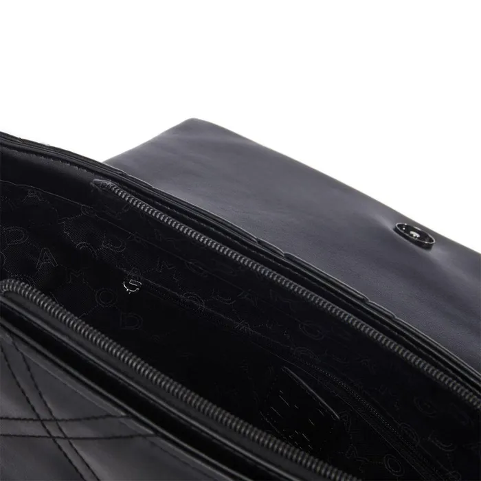 Women Moda In Pelle Shoulder Bags Bea Bag Black Porvair