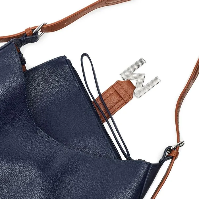 Women Moda In Pelle Shoulder Bags Kaffe Bag Navy Porvair