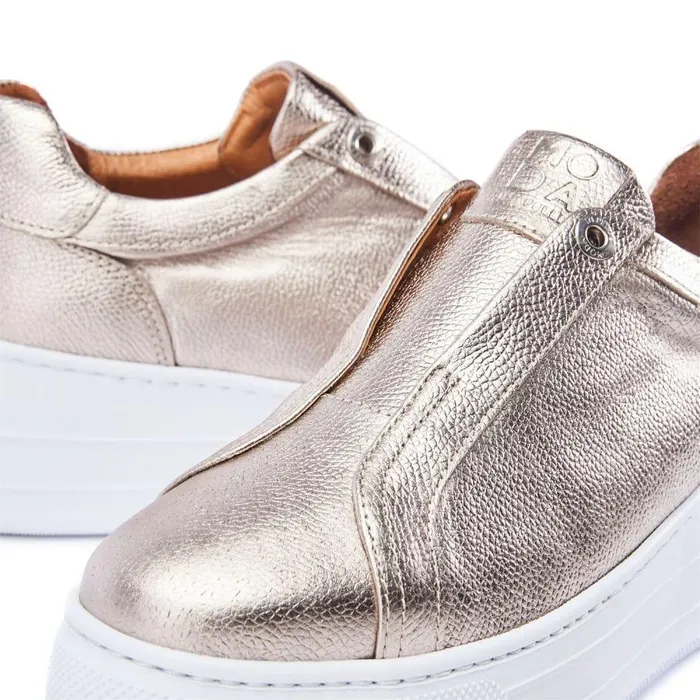 Women Moda In Pelle SlipOn Trainers Aneeba Gold Leather