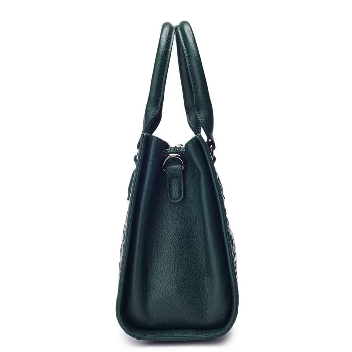 Women Moda In Pelle Tote Bags Bryce Bag Green Porvair
