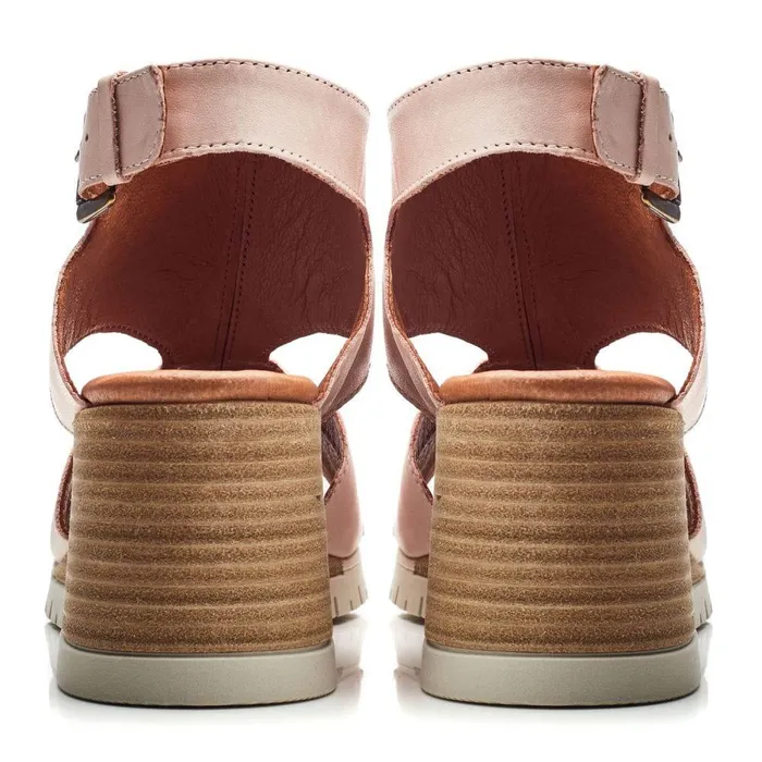 Women Moda In Pelle Wedge Sandals Peyten Cameo Leather