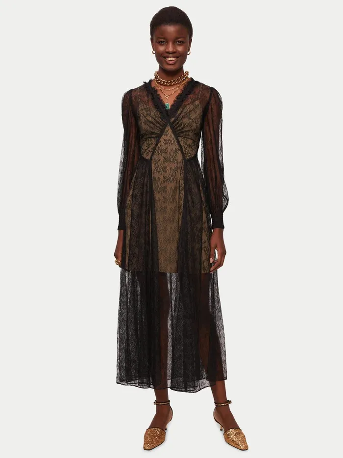 Women Modal Slip Dress Coffee Jigsaw Dresses and Jumpsuits