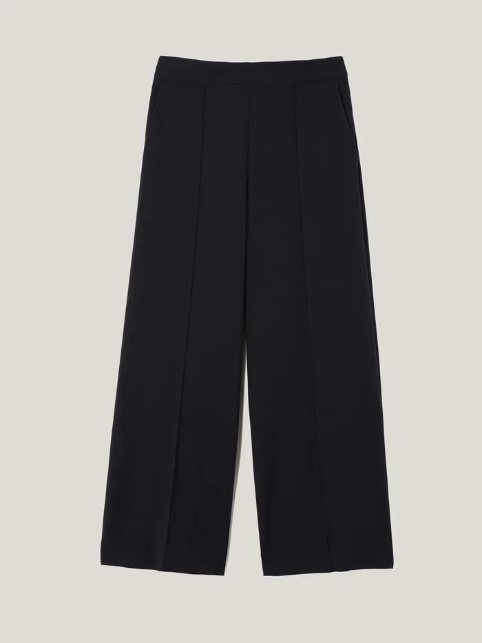Women Modern Crepe Sailor Trouser Navy Jigsaw Suits and Tailoring