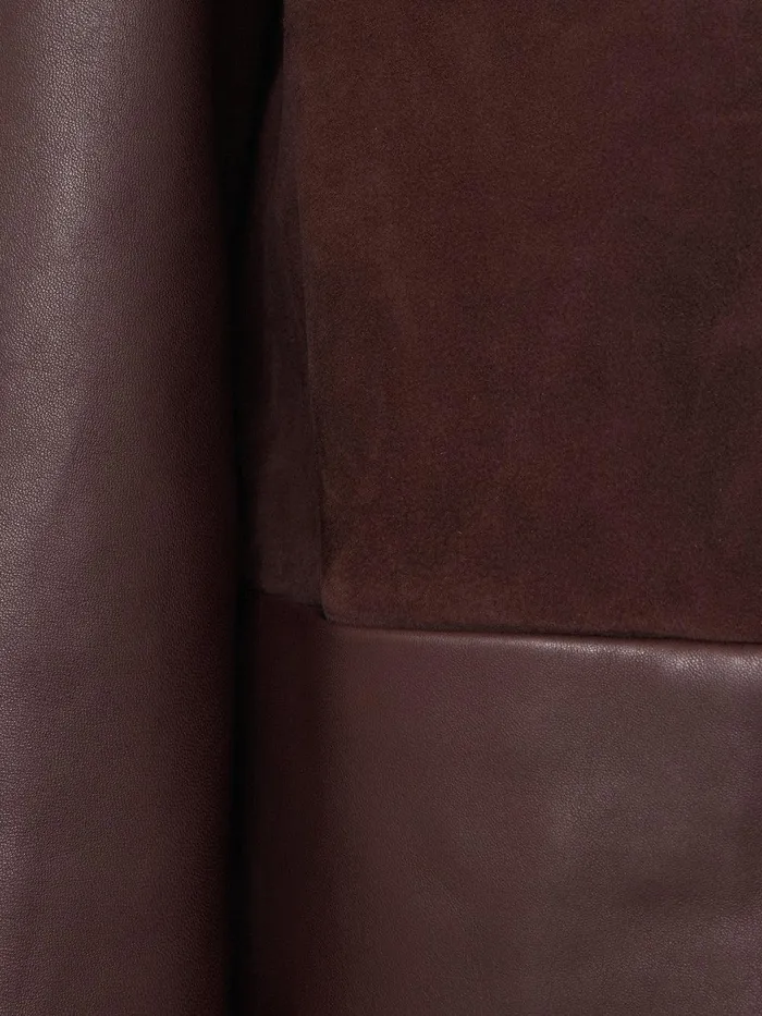 Women Nakoa Leather Mix Jacket Oxblood Jigsaw Leather