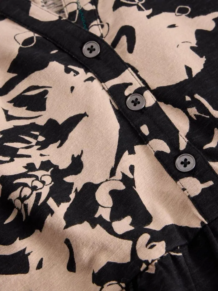 Women NELA PRINTED SHIRT TUNIC Black Print White Stuff Shirts and Blouses Women NELA PRINTED SHIRT TUNIC Black Print White Stuff Shirts and Blouses