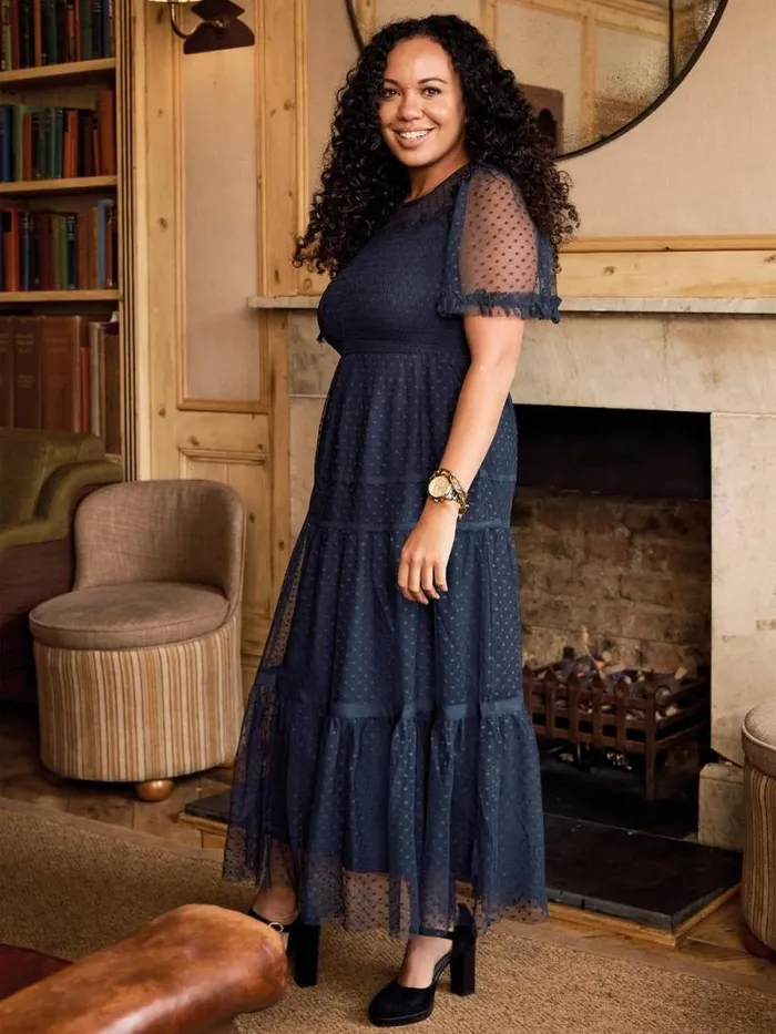 Women Nova Tulle Dress Navy Multi White Stuff Dresses