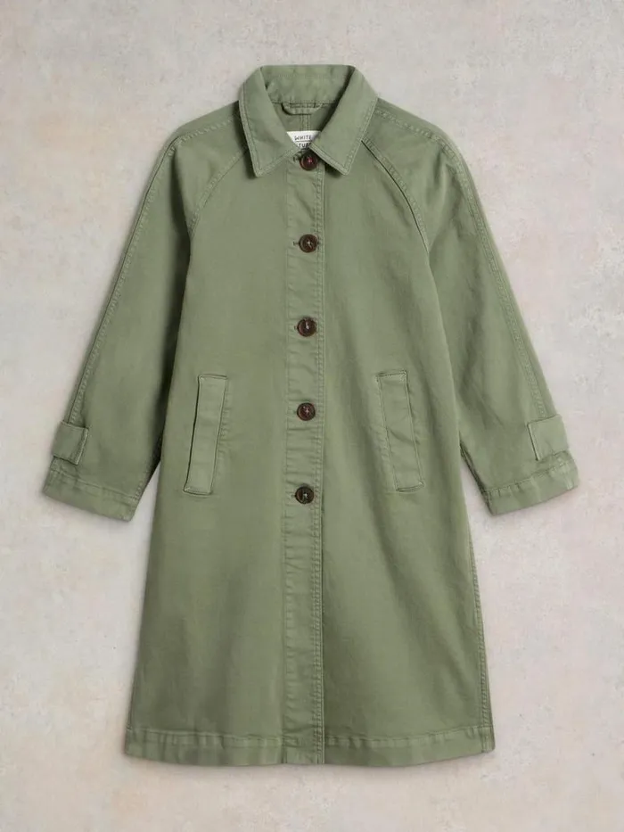 Women Oakleigh Denim Collared Coat Mid Green White Stuff Coats and Jackets Women Oakleigh Denim Collared Coat Mid Green White Stuff Coats and Jackets