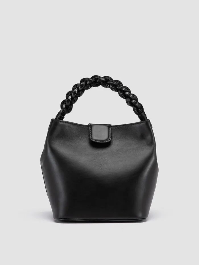 Women Officine Creative Accessories NOLITA WOVEN 227 Black Leather Handle Bag