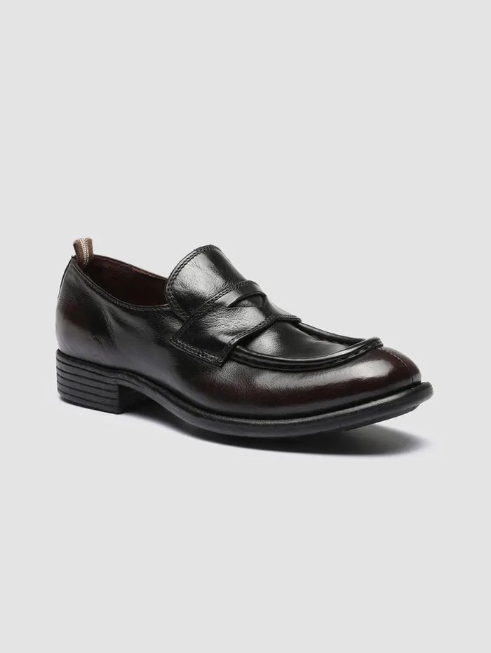 Women Officine Creative Footwear CALIXTE 020 Dark Burgundy Leather Penny Loafers Women Officine Creative Footwear CALIXTE 020 Dark Burgundy Leather Penny Loafers