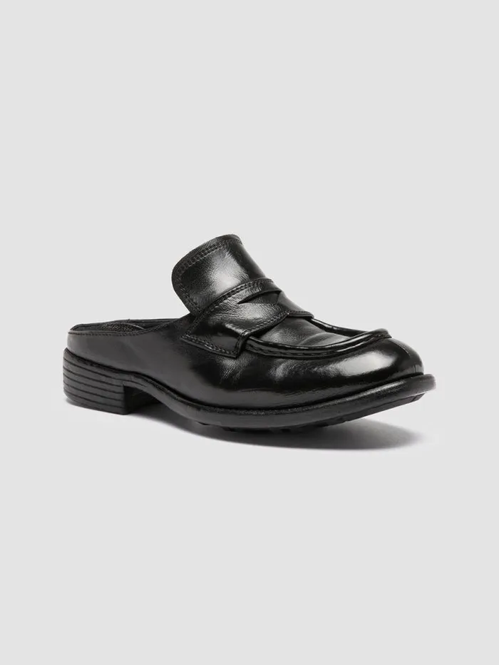Women Officine Creative Footwear CALIXTE 063 Black Leather Mule Sandals