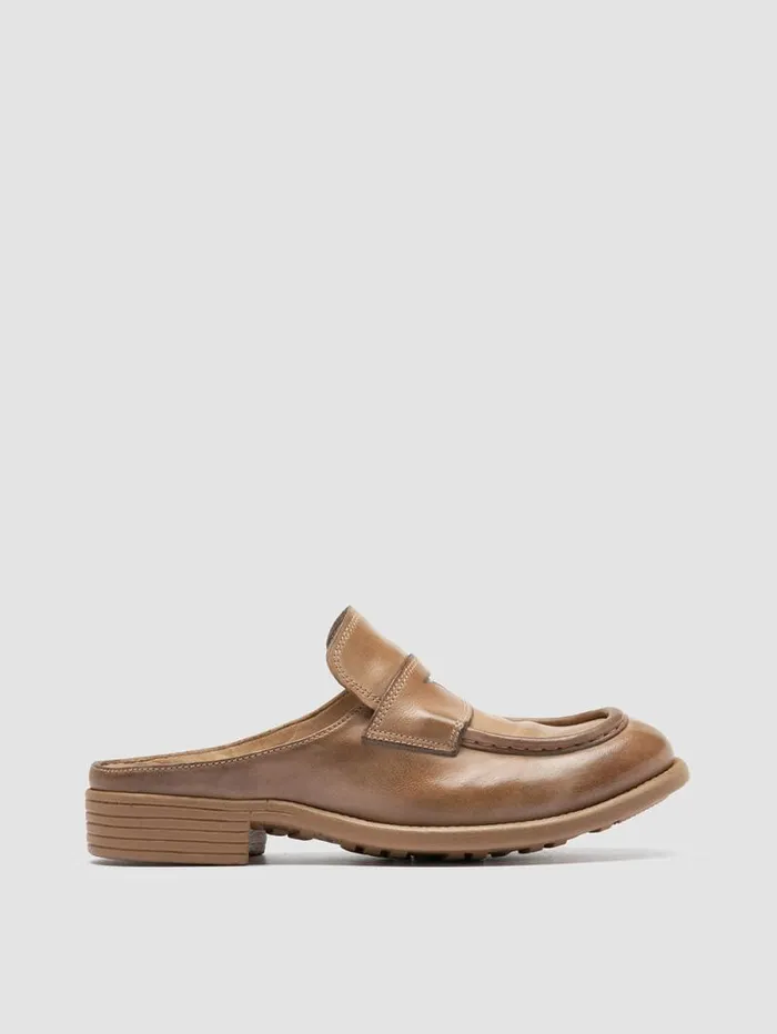 Women Officine Creative Footwear CALIXTE 063 Taupe Leather Mule Sandals