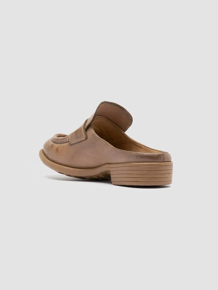 Women Officine Creative Footwear CALIXTE 063 Taupe Leather Mule Sandals