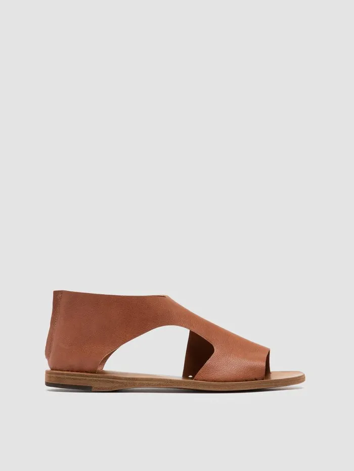 Women Officine Creative Footwear ITACA 047 Brown Leather Sandals