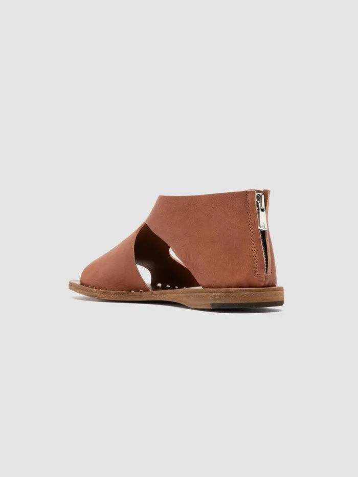 Women Officine Creative Footwear ITACA 047 Brown Leather Sandals