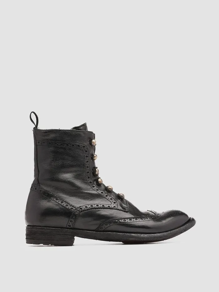 Women Officine Creative Footwear LEXIKON 131 Black Leather Booties