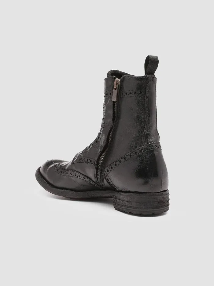 Women Officine Creative Footwear LEXIKON 131 Black Leather Booties Women Officine Creative Footwear LEXIKON 131 Black Leather Booties