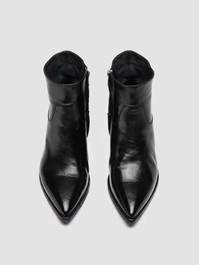 Women Officine Creative Footwear NOELIE DD 102 Black Leather Zipped Boots Women Officine Creative Footwear NOELIE DD 102 Black Leather Zipped Boots