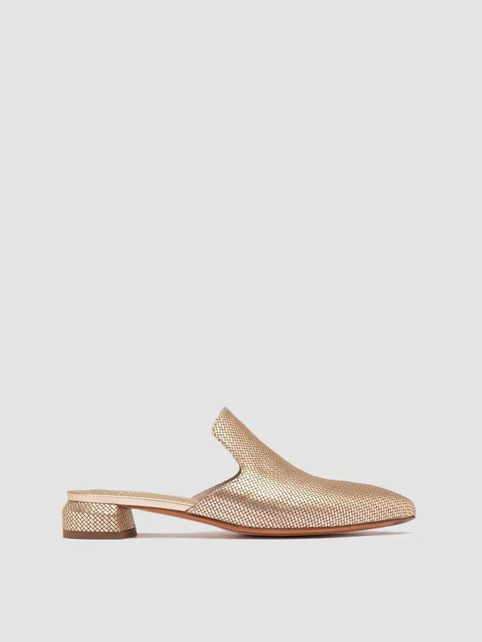 Women Officine Creative Footwear SAGE 106 Platinum Leather Mule Sandals