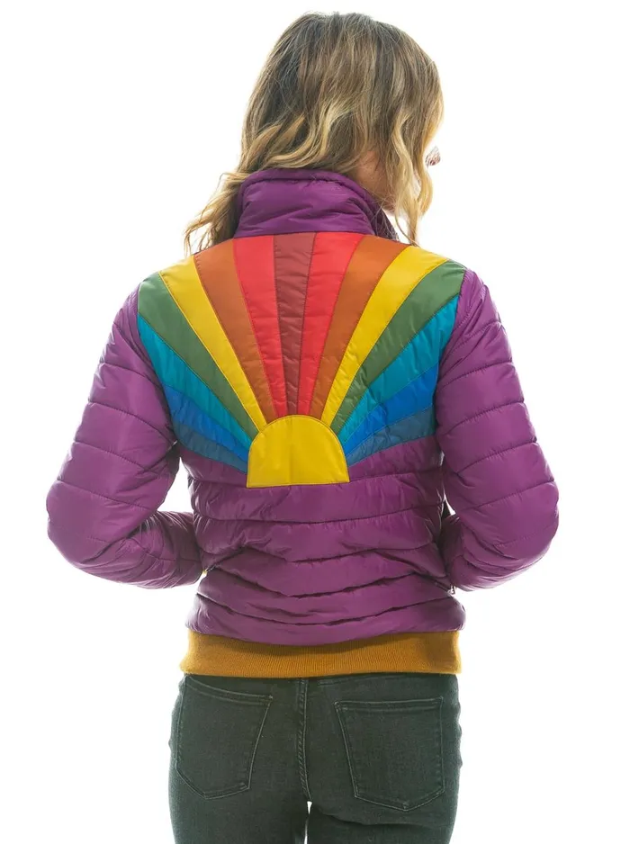 Women Outerwear Aviator Nation SUNBURST JACKET 8211 GLOXINA Women Outerwear Aviator Nation SUNBURST JACKET 8211 GLOXINA