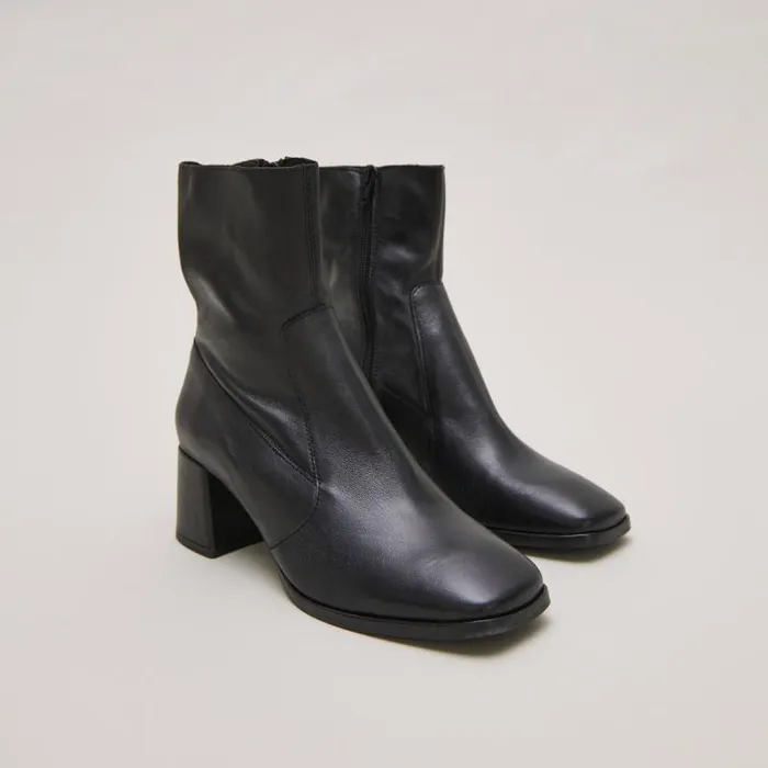 Women Ovaltoe Boots Black JONAK Ankle Boots Lowboots