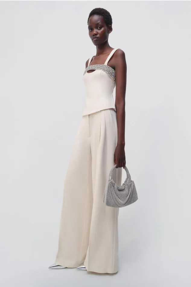 Women Pants and Bottoms Jonathan Simkhai Sanaz Trouser Women Pants and Bottoms Jonathan Simkhai Sanaz Trouser