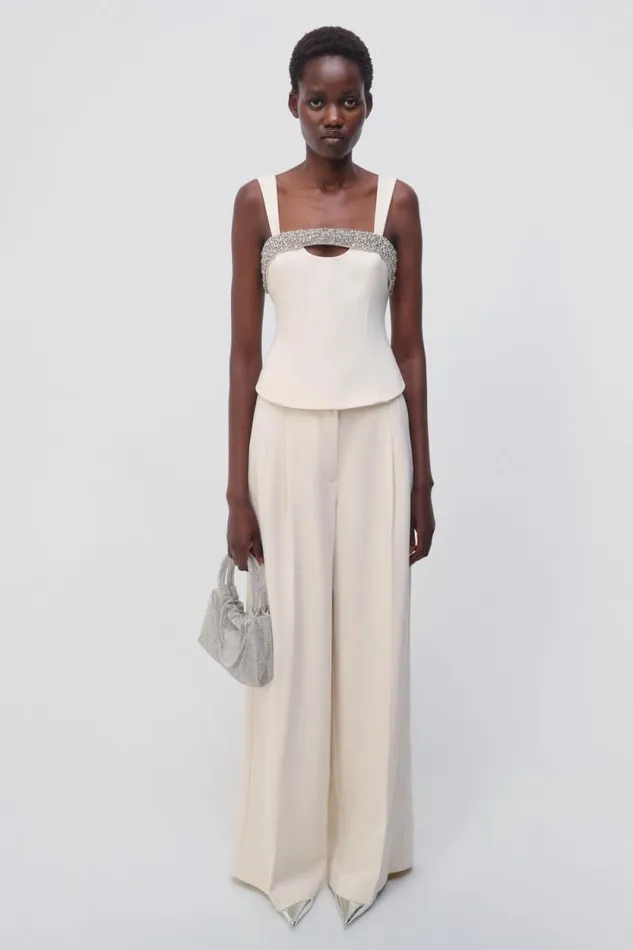 Women Pants and Bottoms Jonathan Simkhai Sanaz Trouser Women Pants and Bottoms Jonathan Simkhai Sanaz Trouser