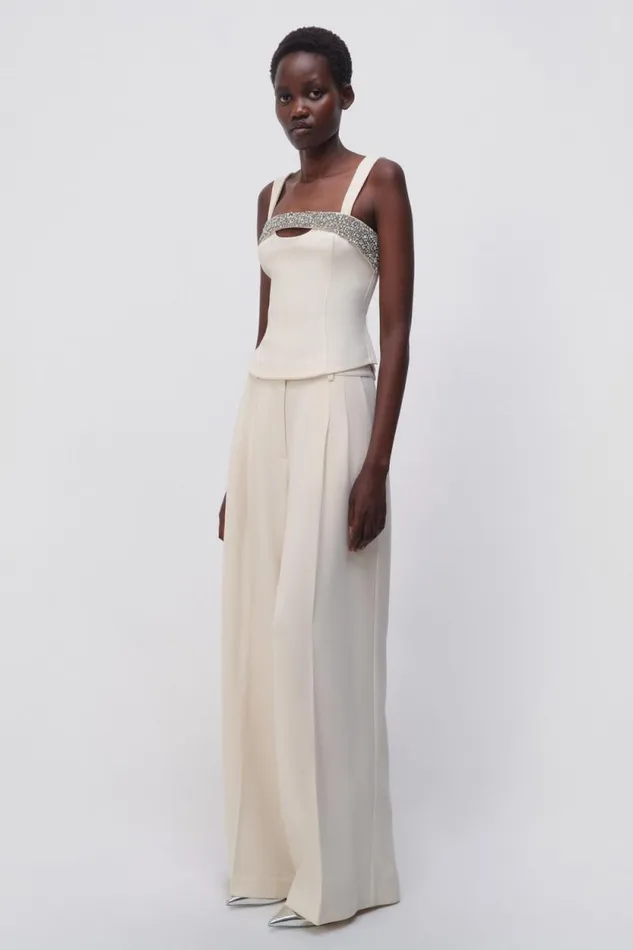Women Pants and Bottoms Jonathan Simkhai Sanaz Trouser Women Pants and Bottoms Jonathan Simkhai Sanaz Trouser