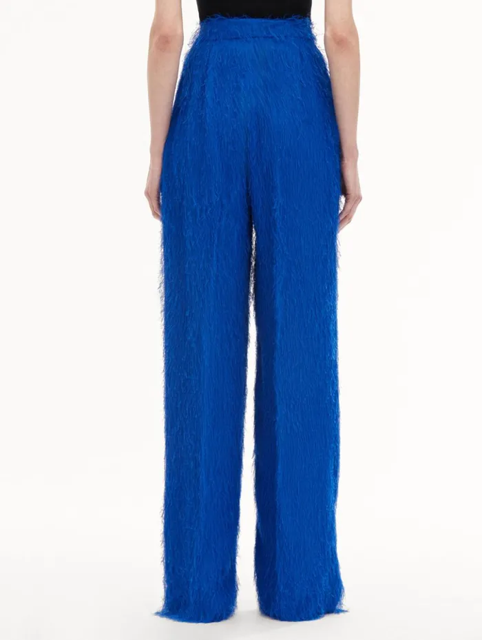 Women Pants and Skirts Oscar De La Renta Fringe Fil Coup Wide Leg Pant Lapis Women Pants and Skirts Oscar De La Renta Fringe Fil Coup Wide Leg Pant Lapis