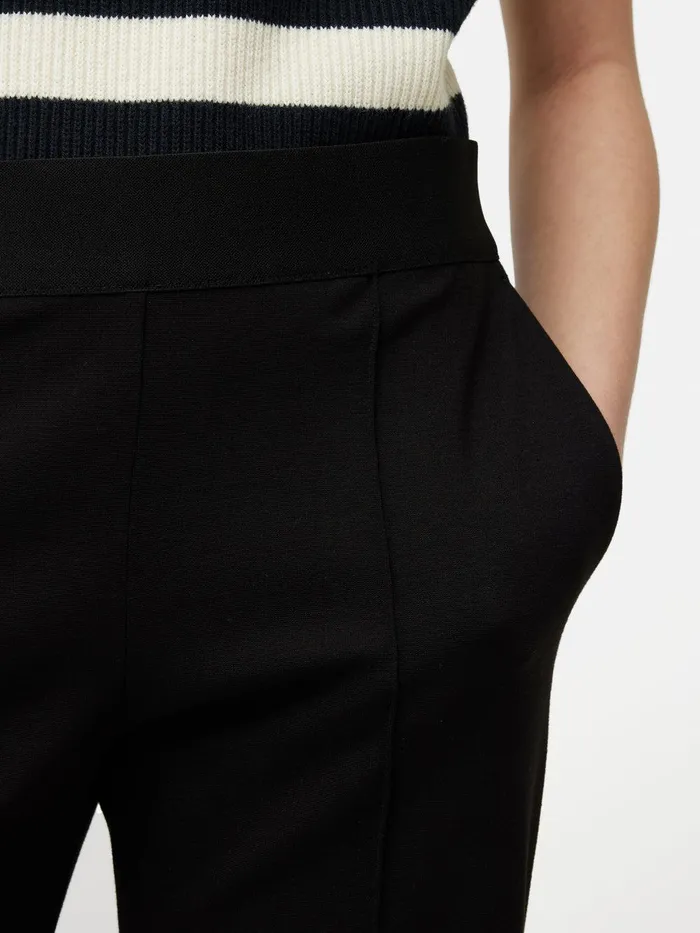 Women Ponte Jersey Trouser Black Jigsaw Trousers