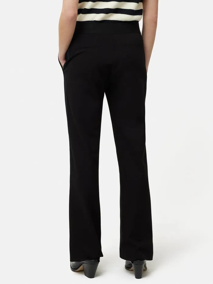 Women Ponte Jersey Trouser Black Jigsaw Trousers