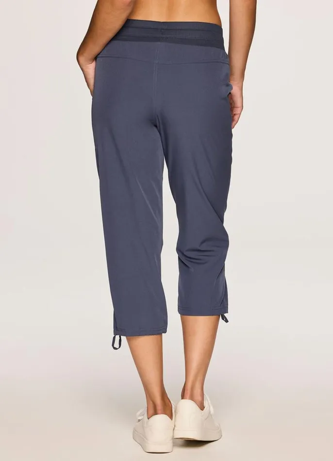 Women Prime Anywhere Cargo Capri Dark Blue RBX Active Pants