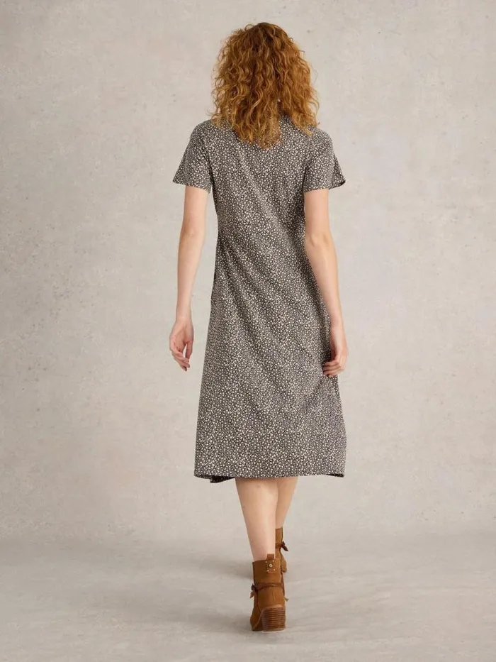 Women Rua Jersey Print Midi Dress Black Print White Stuff Dresses Women Rua Jersey Print Midi Dress Black Print White Stuff Dresses