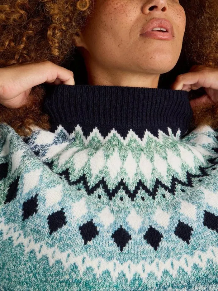 Women SASHA FAIRISLE JUMPER Blue Multi White Stuff Knitwear Women SASHA FAIRISLE JUMPER Blue Multi White Stuff Knitwear