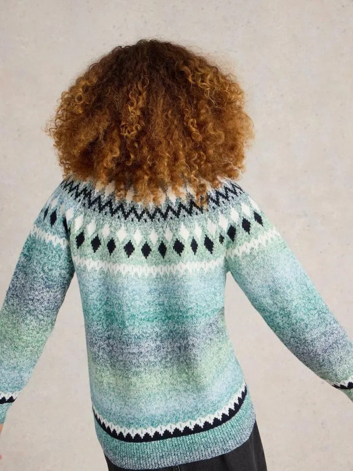 Women SASHA FAIRISLE JUMPER Blue Multi White Stuff Knitwear Women SASHA FAIRISLE JUMPER Blue Multi White Stuff Knitwear
