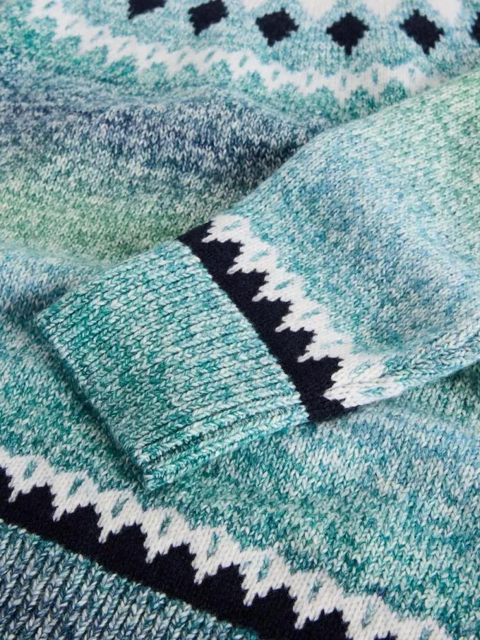 Women SASHA FAIRISLE JUMPER Blue Multi White Stuff Knitwear Women SASHA FAIRISLE JUMPER Blue Multi White Stuff Knitwear