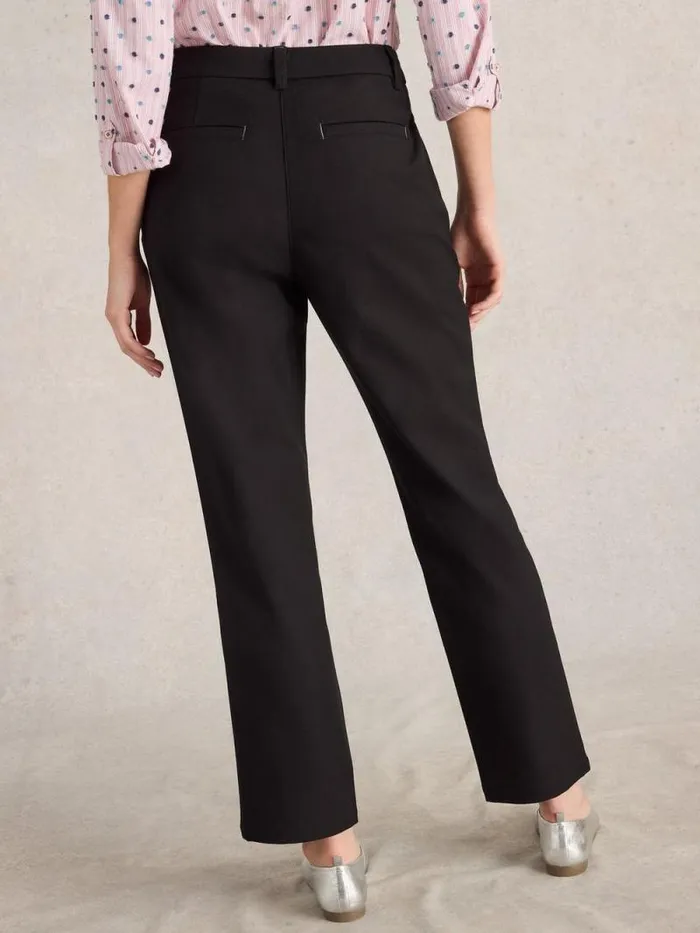 Women Savannah Stretch Trousers Pure Black White Stuff Trousers