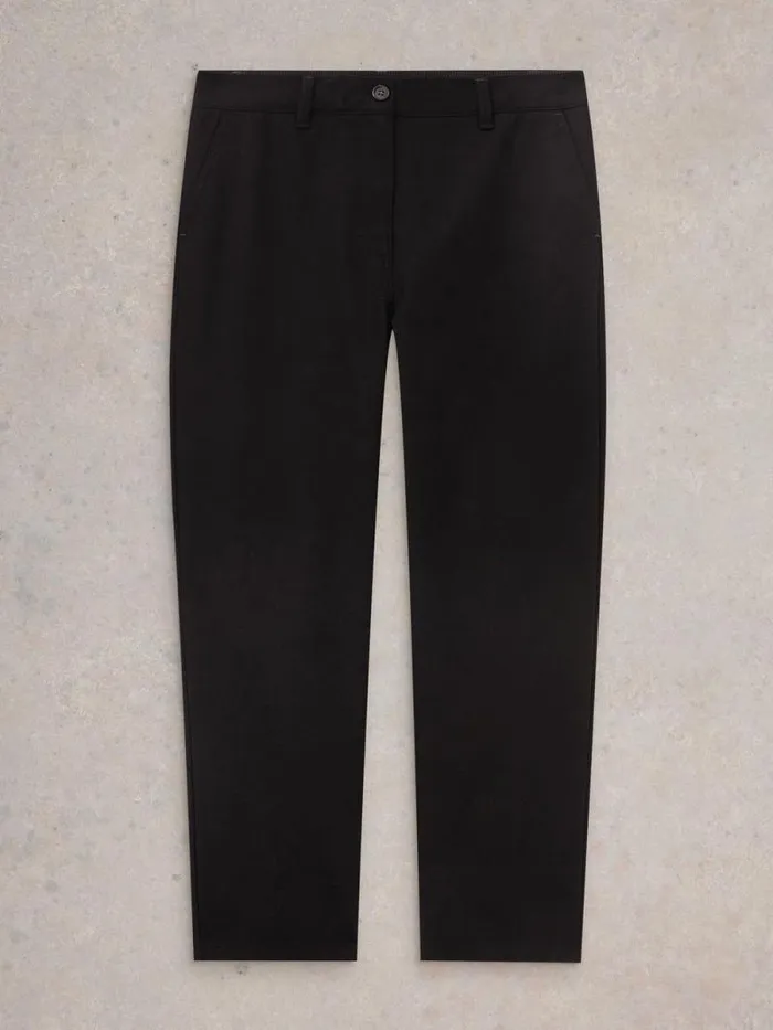 Women Savannah Stretch Trousers Pure Black White Stuff Trousers