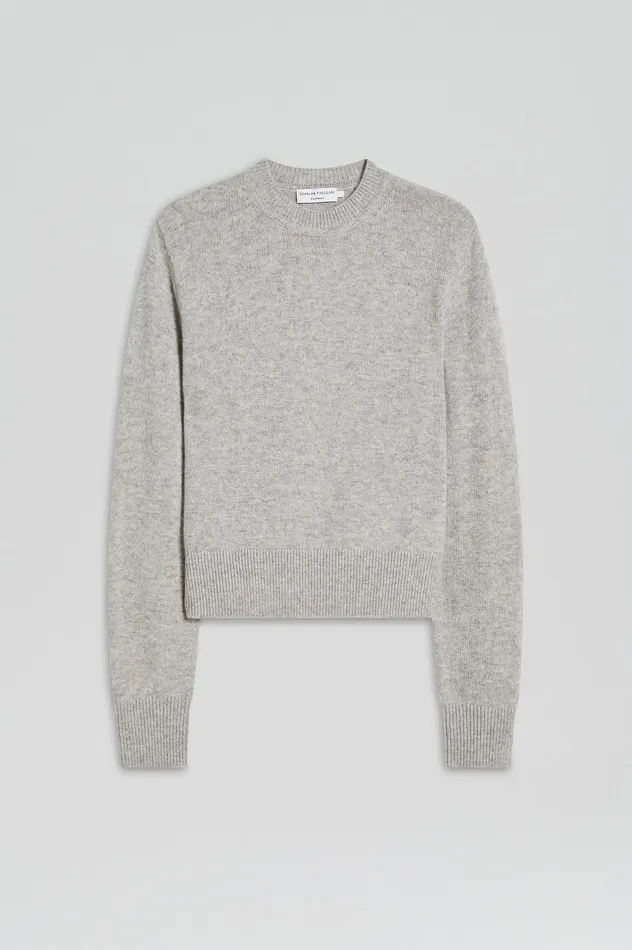 Women Scanlan Theodore CASHMERE CREW SWEATER LIGHTGREYMELANGE Knitwear Women Scanlan Theodore CASHMERE CREW SWEATER LIGHTGREYMELANGE Knitwear