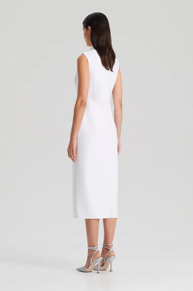 Women Scanlan Theodore SCUBA PENCIL DRESS WHITE Dresses Women Scanlan Theodore SCUBA PENCIL DRESS WHITE Dresses
