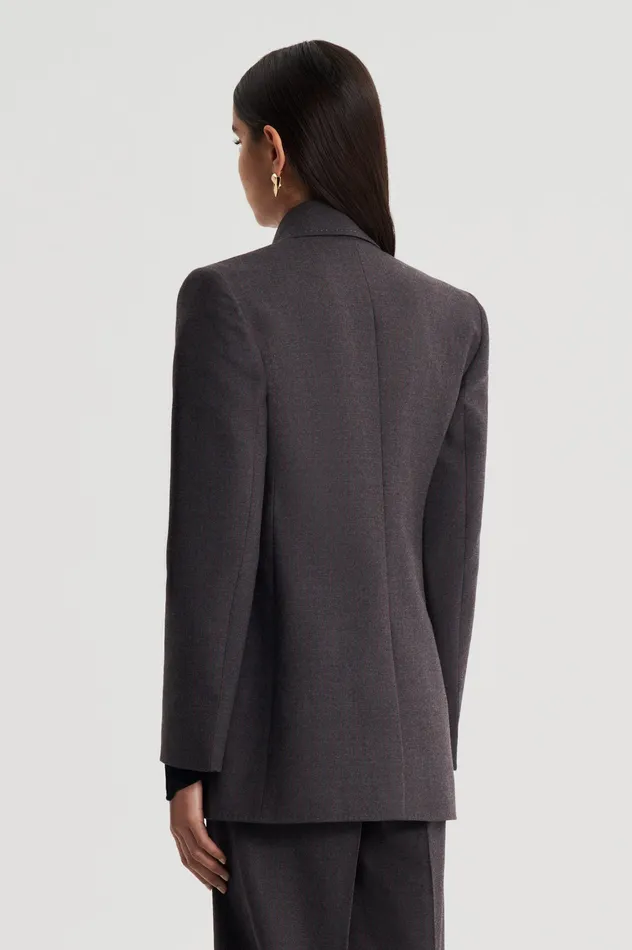 Women Scanlan Theodore STRIPE TAILORED JACKET GREY Jackets Women Scanlan Theodore STRIPE TAILORED JACKET GREY Jackets