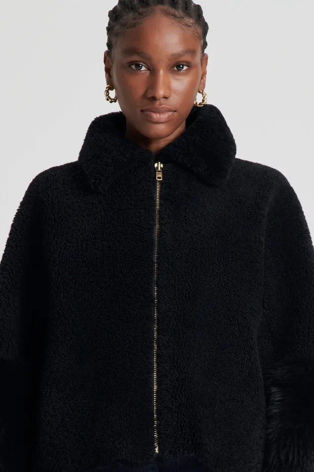 Women Scanlan Theodore TOSCANA TRAPEZE JACKET BLACK Jackets Women Scanlan Theodore TOSCANA TRAPEZE JACKET BLACK Jackets